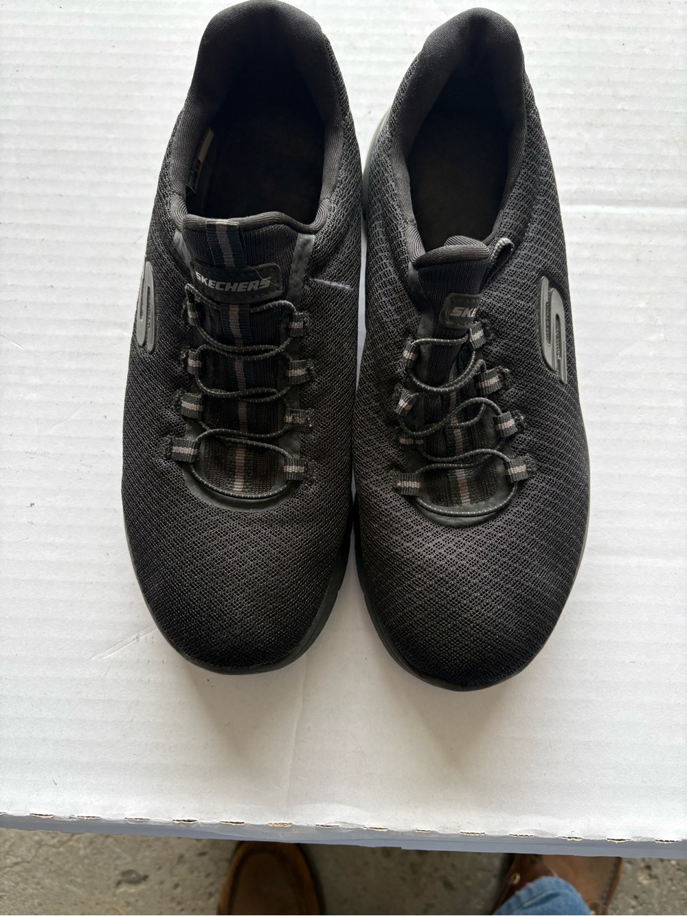 Skechers Women’s 12980 Black Slip-On Athletic Sneakers